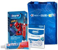 Crest+Oral-B Kids 3+ Spiderman Electric Toothbrush System