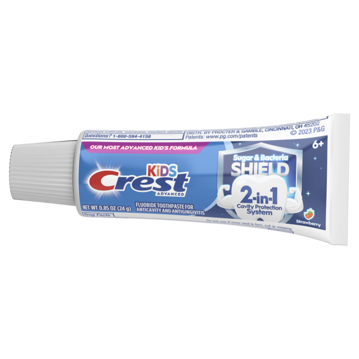 Crest Kids Sugar + Bacteria Shield Toothpaste 0.85oz