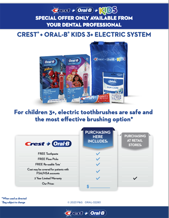 Crest + Oral-B Kids 3+ Electric System
